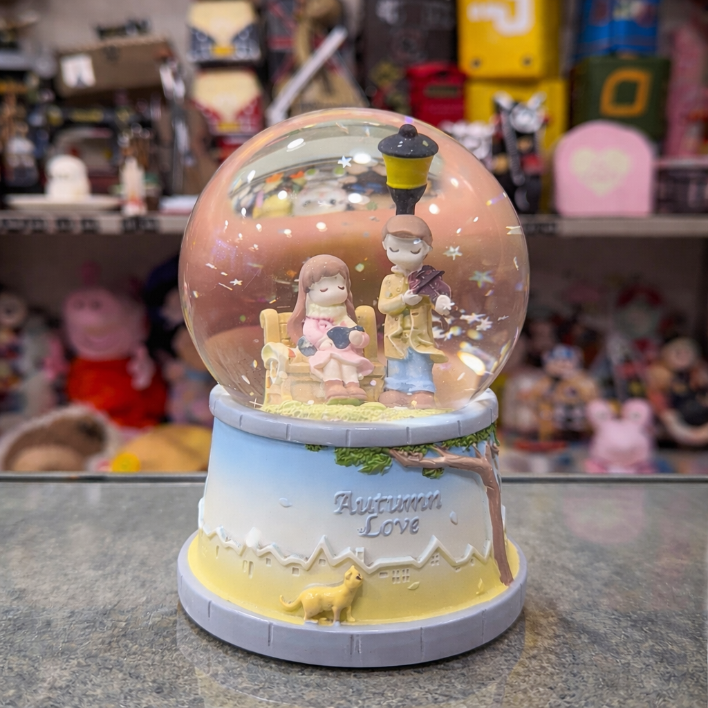 Autumn Love Snow Globe