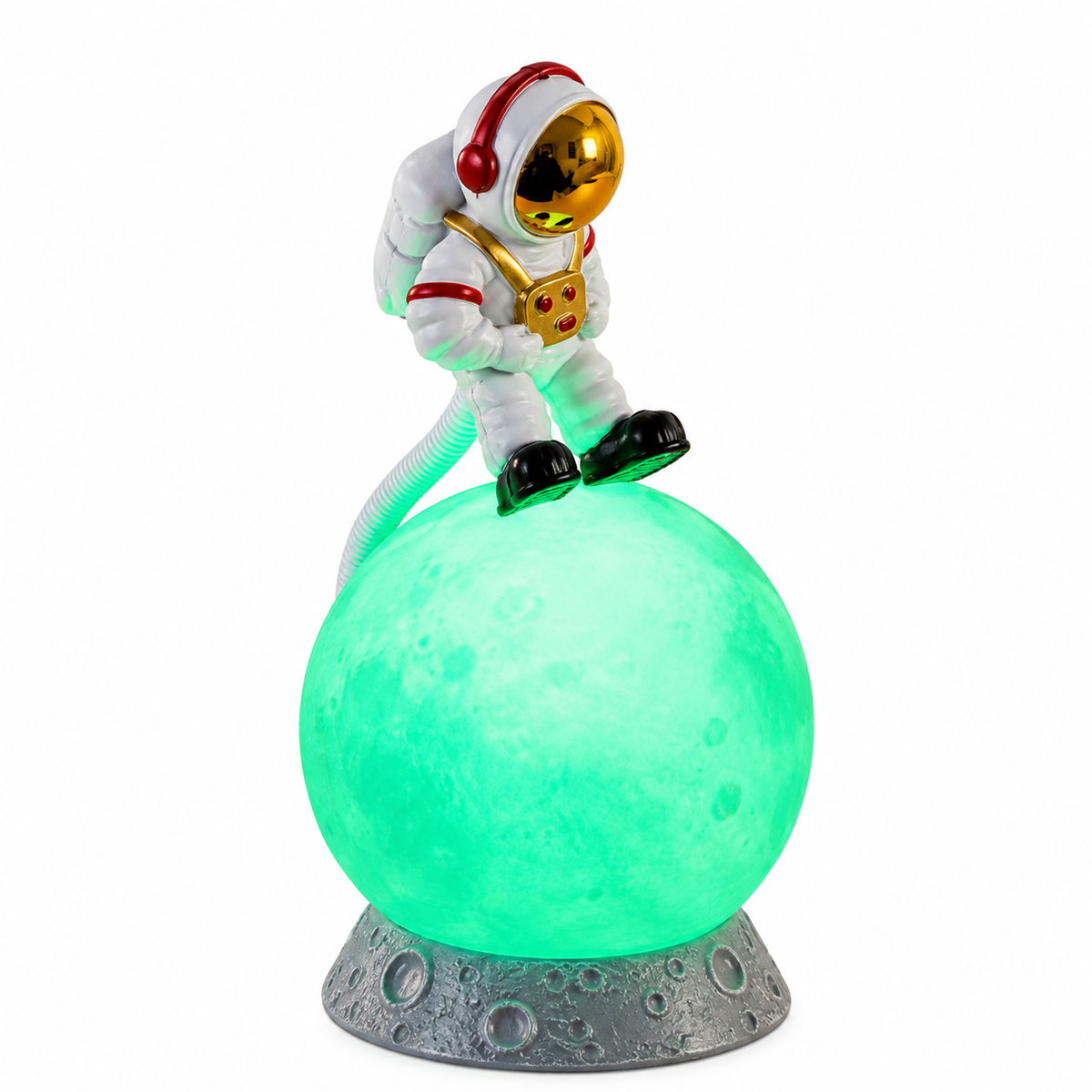 Touch-Controlled Astronaut Moon Lamp ππ