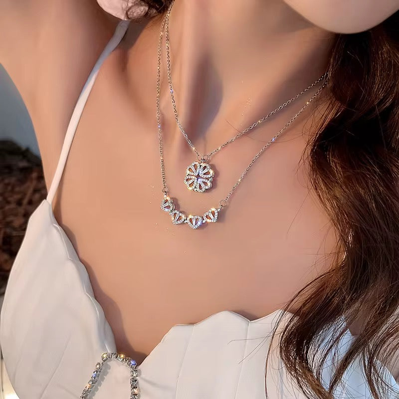 2-in-1 convertible heart necklace