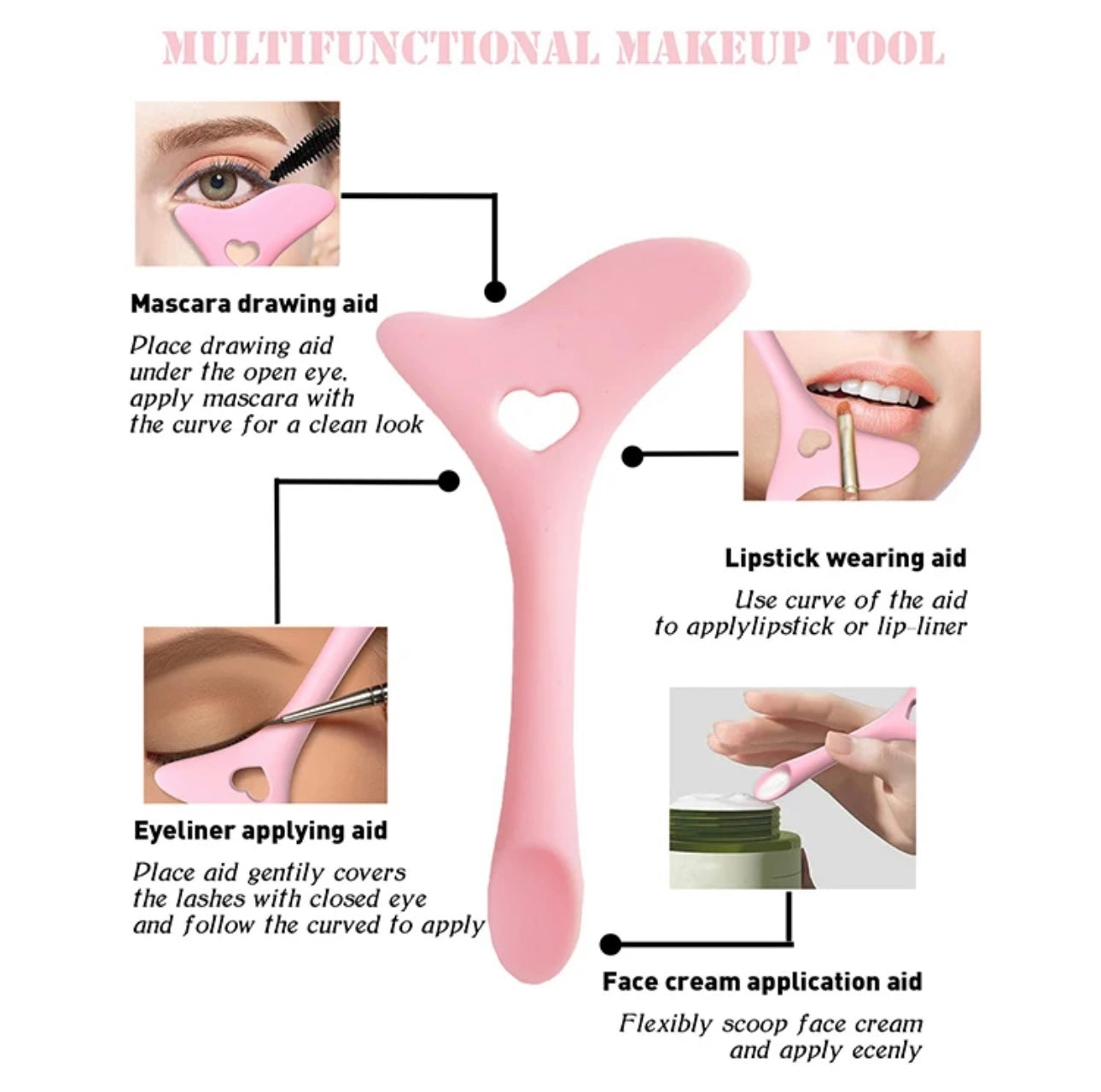 Eyeliner Aids – 4-in-1 Beauty Tool for Flawless Makeup Application