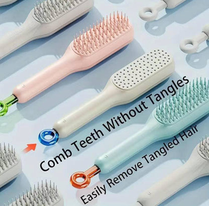 Self-Cleaning Detangling Hair Brush