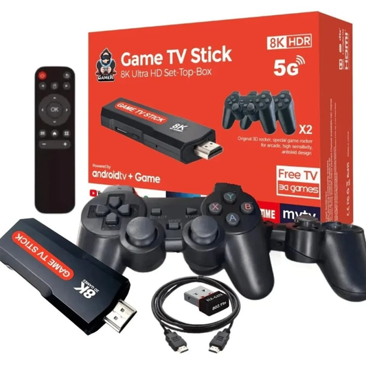 🎮 Game TV Stick – 10000+ Retro Games + Android TV (2-in-1)