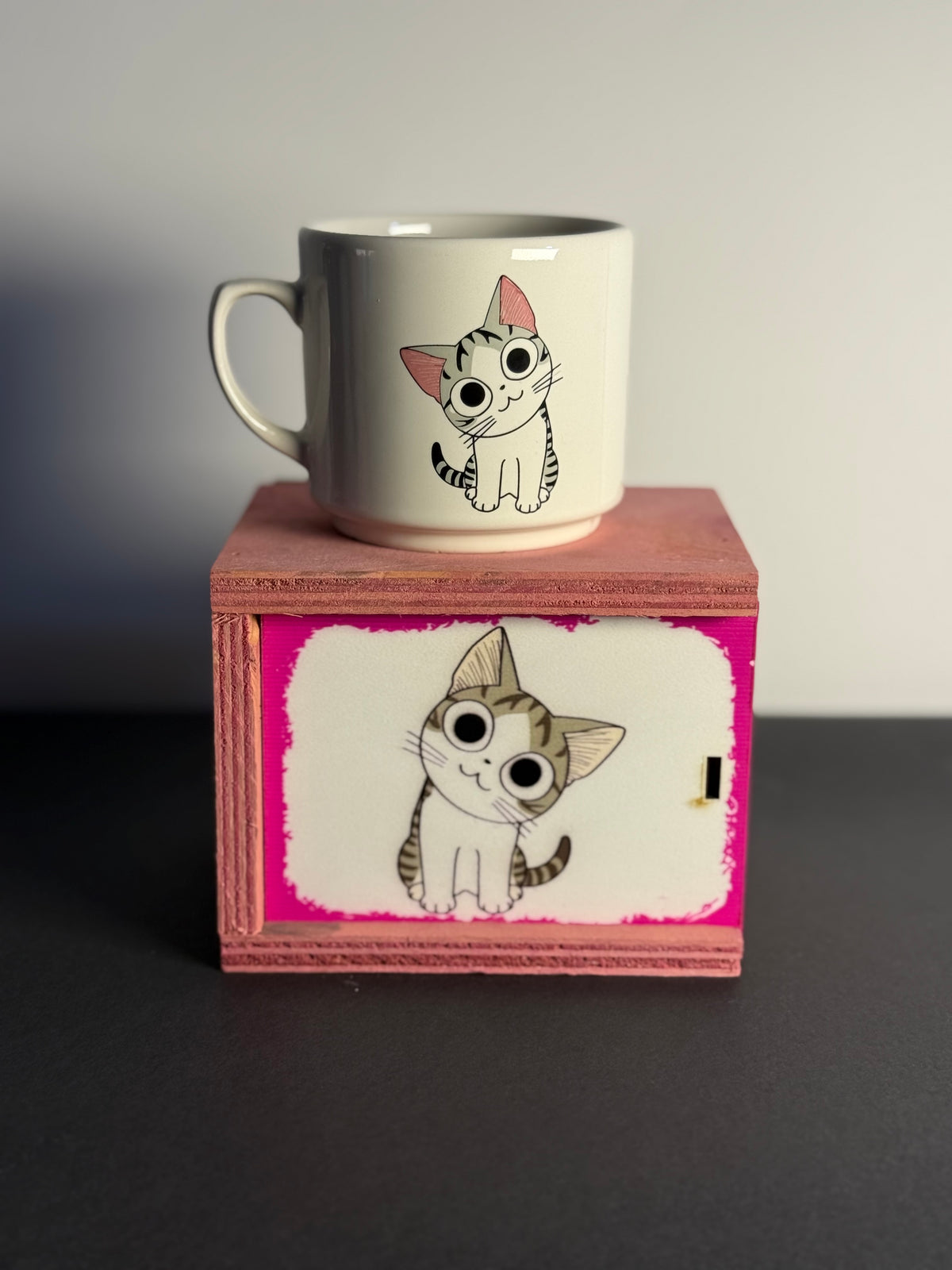Cat mug box