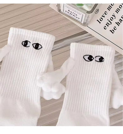 Funny Eyes Socks with Plush Hands