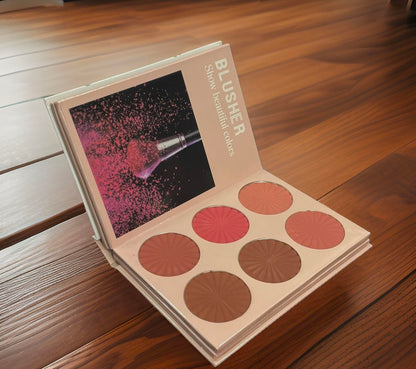 4-in-1 Makeup Book  Eyeshadow, Highlighter, Blusher & Concealer