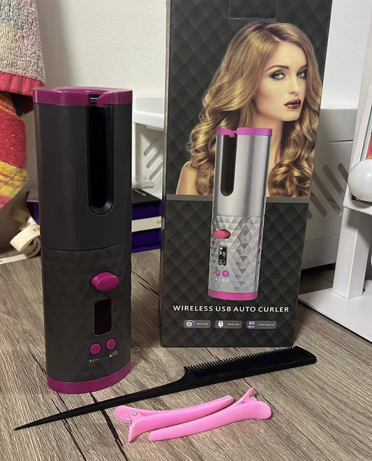 Cordless hair curler