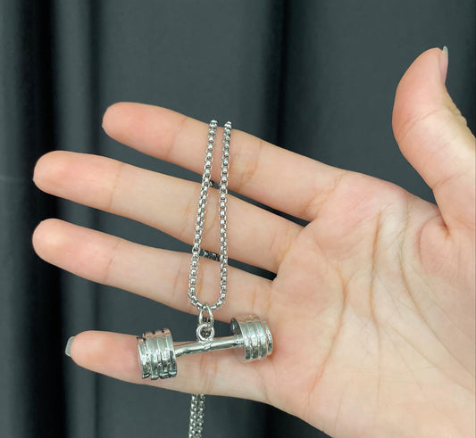 Dumbbell necklace