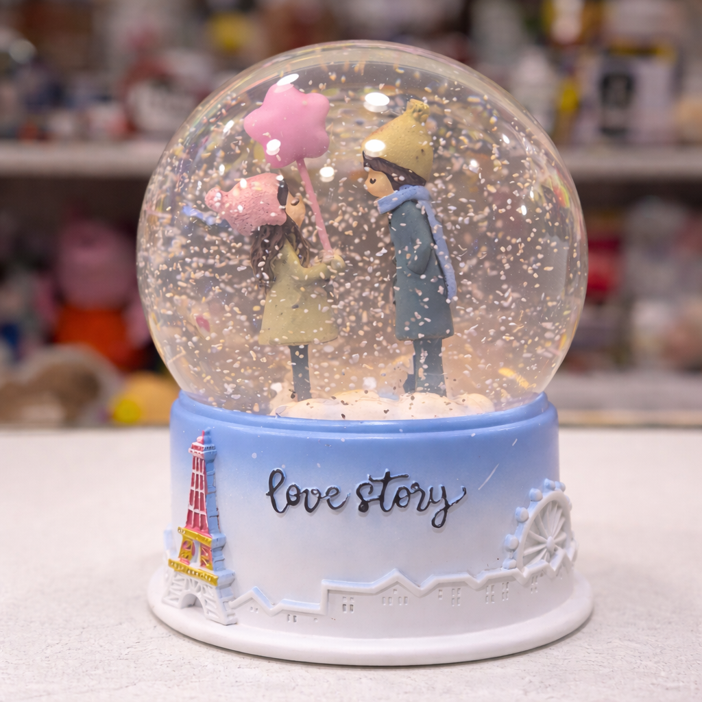 Love Story Snow Globe
