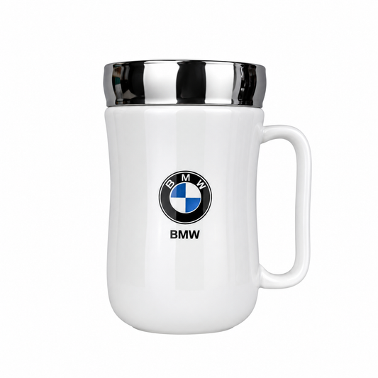BMW Stainless Steel Insulated Travel Mug with Handle