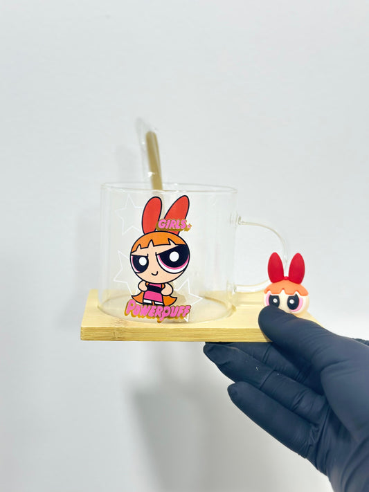 Powerpuff Girls glass cups