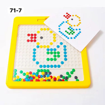 Magnetic pegboard game
