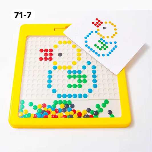 Magnetic pegboard game