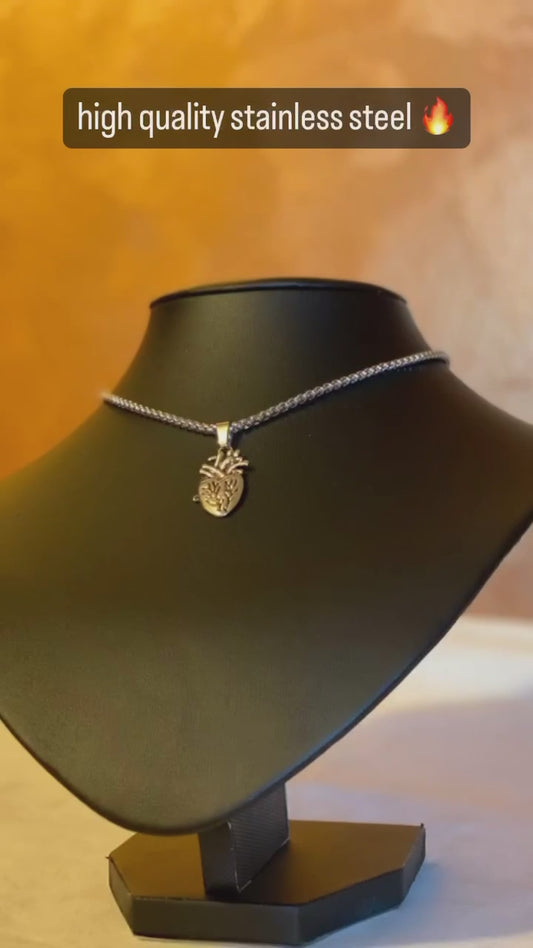 Biological magnetic couple necklace🫀