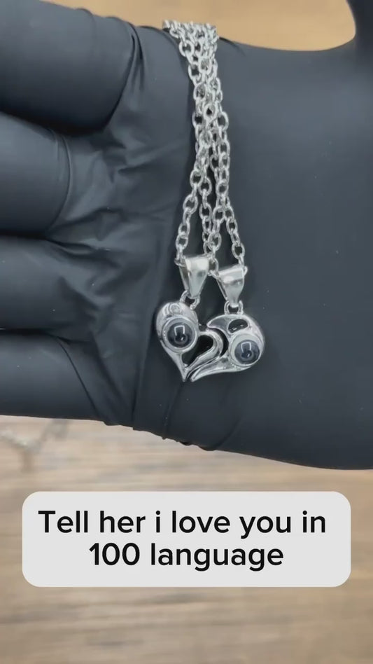 couple magnetic necklace