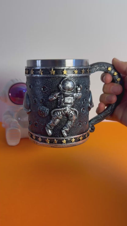 3D Astronaut Space Mug – Stainless Steel Interior