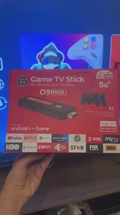 🎮 Game TV Stick – 10000+ Retro Games + Android TV (2-in-1)