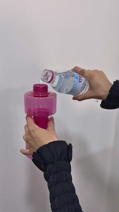 Dumbbell water bottles