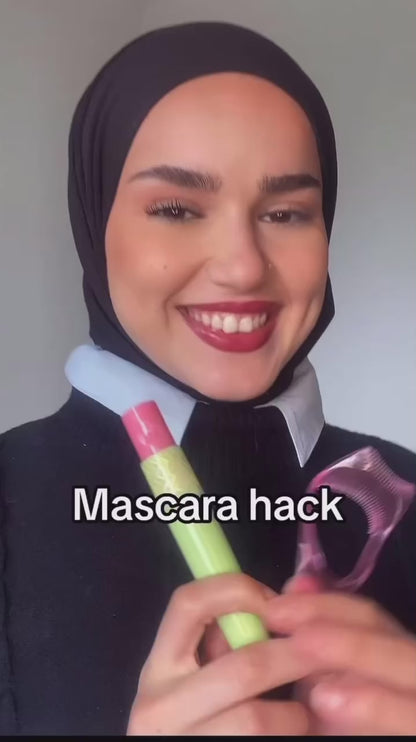 Mascara tool hack for a non clumpy eyelashes look