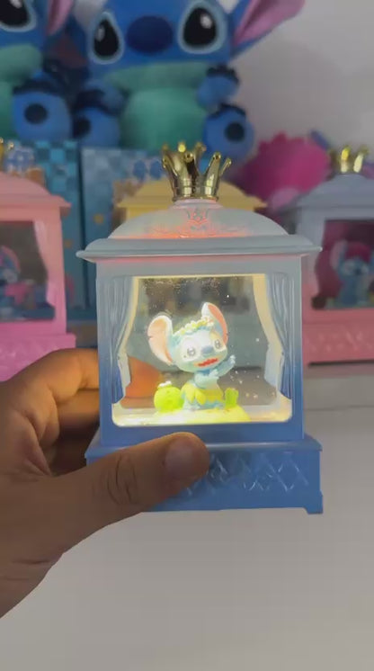 Stitch globe with music